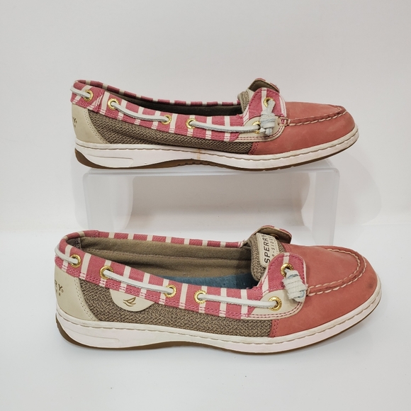 Sperry Angelfish Stripe Leather Boat Shoes - Picture 1 of 7